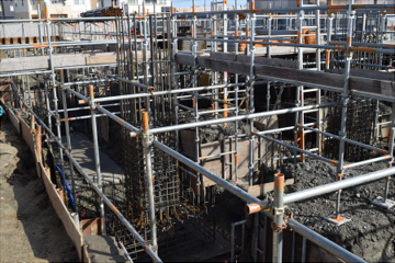 従来のコンクリート型枠作成